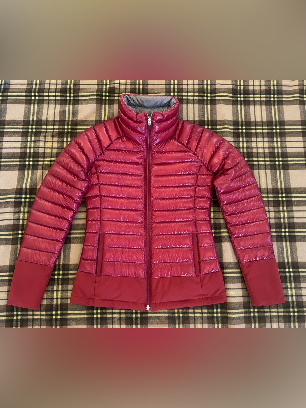 Cole Haan x Mountain Hardwear ZeroGrand Puffer Jacket XS Red Down Packable